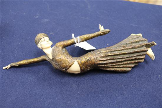 Art Deco style figure on base